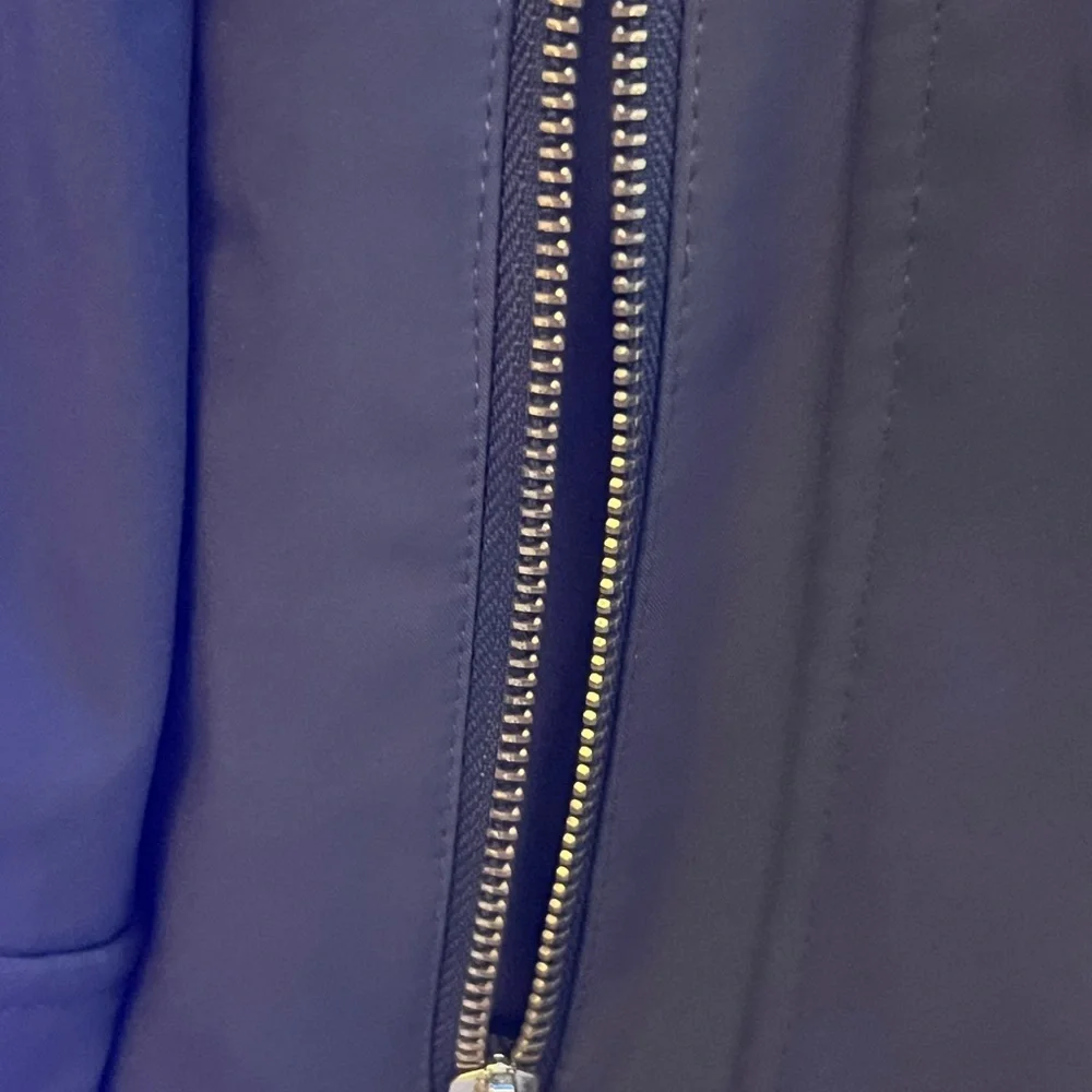 Michael Kors Black Trench Coat with Quilted Insulation